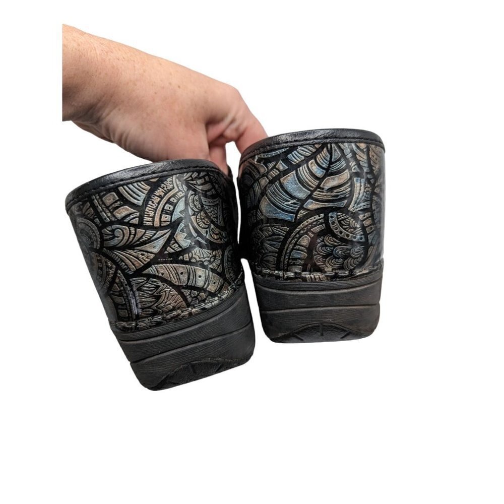 Dansko Professional Metallic Embossed Workwear Clogs Size 9 - Picture 3 of 8